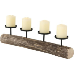 Boltze Kerzenständer Tempe (Kerzenhalter für 4 Kerzen, stilvolles Design, Dekoration Esstisch / Kommode, edles Design, ohne Kerzen, Weihnachtsdekoration / Adventskranz) 4221300