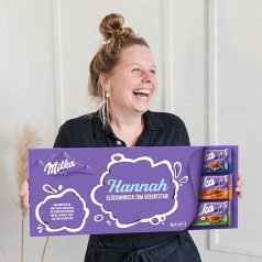 Milka Milka šokolādes tāfelīte ar personalizētu vārdu un uzrakstu - dzimšanas dienas dāvana vīriešiem un sievietēm ar Milka šokolādes tāfelītēm (6 tāfelītes)