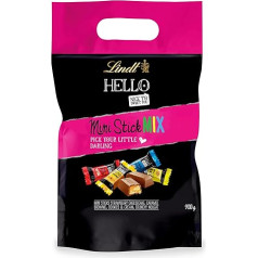 Lindt Hello XXL soma Mini nūjiņas 900 g 4 šķirņu pildīta Alpu piena šokolāde Liela formāta maisījums Šokolādes dāvana