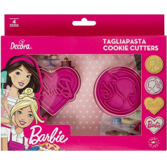 Decora 0403000 Sīkfailu izgriezējs ar reljefu un zīmogu Barbie, plastmasas