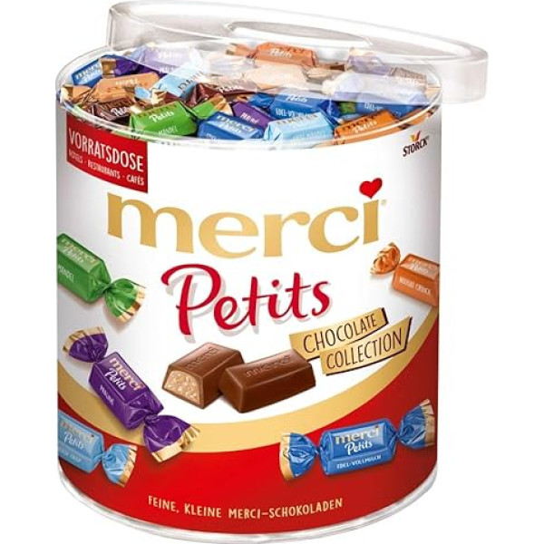 merci Petits Chocolate Collection Skārda (8 x 1 kg) / Smalkā šokolāde ar 7 šķirnēm