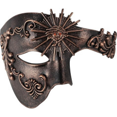 Sirsnība Craft Venēcijas Phantom Party Rhinestone maskas Luksusa Masquerade maskas Karnevāla maskas Ziemassvētku Lieldienu maskas