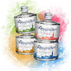 Gin Geschenkset - Rossgoschen Jahreszeiten Gin Set 4x4cl - Das Gin Tasting Set als perfekte Gin Geschenk Idee - Rossgoschen Gin Probierset bestehend aus 4 kleinen Flaschen - Perfekt für Gin Liebhaber