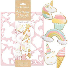 ScrapCooking Unicorn Multi smalcināšanas dēlis cepumiem, kūkām, konditorejas izstrādājumiem