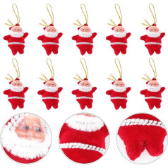 TOPBATHY 2 Stück Set 50 Stück Weihnachtsmann Dekorationen Weihnachtsmann Ornamente Mini Weihnachtsmann Anhänger Weihnachten Santa Dekorationen Krippe Ornamente Kamindekorationen Weihnachtsbaum