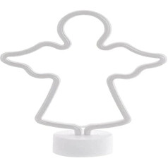 Ziemassvētku rotājums Dkd Home Decor White LED Angel