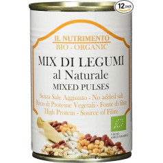 IL NUTRIMENTO Maisījums ar 4 pākšaugiem - bez sāls, 12 gab. (12 x 400 g)