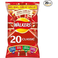 Walkers Crisps Variety Classic 20 x 25g Family Pack