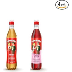 Almdudler sīrupa iepakojums 4 pudeles (2x Almdudler Original sīrups + 2x Almdudler Ski Water sīrups) - atsvaidzinoša šķirne cienītājiem