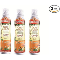 Bertolli olīveļļas aerosols Cucina 3 x 200 ml iepakojums