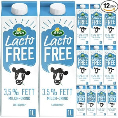 Arla Lacto Free Piens bez laktozes 3,5% govs piens 1000 ml x 12 gab [svaiguma garantija]