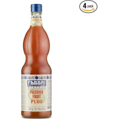 Food-United Passion Fruit sīrups 1L PET | Fabbri Mixybar Plus Passion Fruit sīrups | fabbri 1905 kokteiļu bāra sīrups | pasifloras augļu ledus tējai, tonikam, kokteiļbaseinam Slush