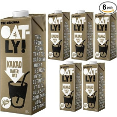 Oatly auzu dzēriens kakao auzu dzēriens 1000 ml x 6 gab [svaiguma garantija]