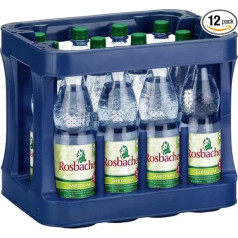 Rosbacher minerālūdens vidēja daudzkārt lietojama (12 x 1 L)