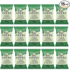 Pipers čipsi ar sidra etiķi un jūras sāli, 15 gab. (15 x 150 g)