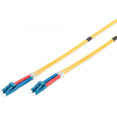 Patchcord fo singlemode 09/125 os2 lc-lc duplex 5m dzeltens