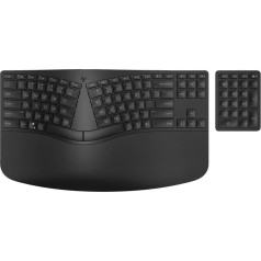 Ergonomiska bezvadu + ciparu tastatūra 965 7e756aa melna