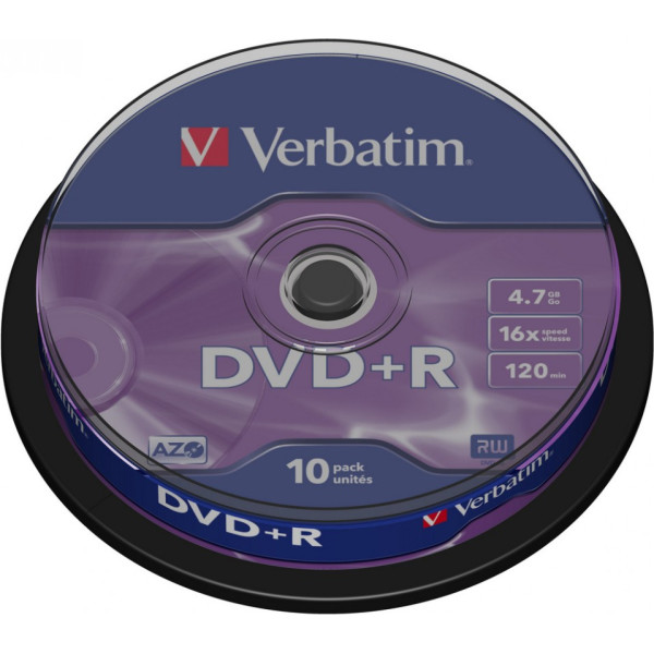 Dvd+r 16x 4.7gb 10p cb 43498