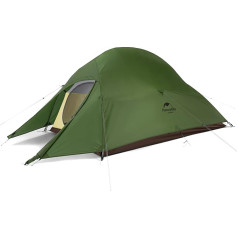 Naturehike Cloud Up 2 Upgrade Ultralight teltis Divvietīga telts 2 personām 3-4 sezonas kempinga pārgājieniem (20D Forest Green Upgrade)