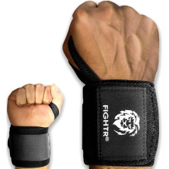 FIGHTR® Wrist Bandages [Wrist Wraps] 45 cm plaukstas aproces fitnesam, spēka trīscīņai, kultūrismam, svara sportam un Crossfit