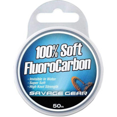 Savage Gear Fluorokarbons Makšķerēšana Makšķerēšana 100% Soft 50 m