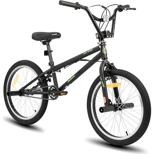 Hiland 20 collu bērnu velosipēds zēniem meitenēm no 5 līdz 12 gadiem, 360 grādu rotācijas Freestyle BMX velosipēds, 4 pegs, vienātruma bērnu BMX velosipēds, dažādas krāsas