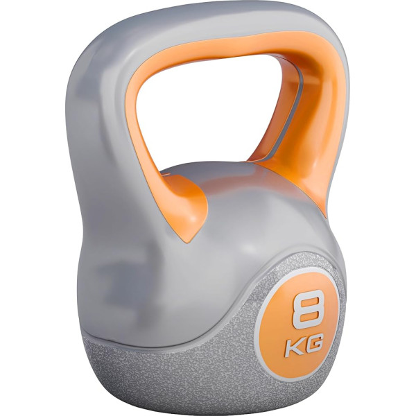 GORILLA SPORTS® Kettlebell, 2 kg, 3 kg, 4 kg, 5 kg, 6 kg, 8 kg, 10 kg, 12 kg, 14 kg, 16 kg, 18 kg, 20 kg atsvari, vienvietīgi/komplekts, ar/bez plaukta, plastmasas, kettlebell, šūpoles hanteles, bumbiņas svars