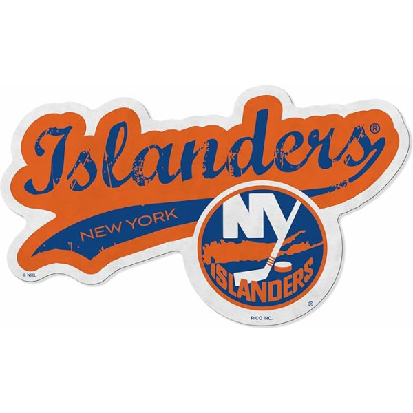 Rico Industries NHL New York Islanders Distressed Cut Bunting Mājas Dzīvojamā istaba apdare Soft Felt EZ Hanging