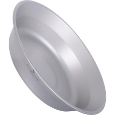 iBasingo Titanium Plate Bowl Camping galda piederumu komplekts Viegls āra virtuves piederumu komplekts Pārnēsājams ceļojuma piknika paplātes trauks Izturīgs galda piederumu komplekts ar pārnēsāšanas somu