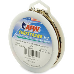 American Fishing Wire Surf Beach 1 x 7 nerūsējošā tērauda stieple (standarta komplektācija)