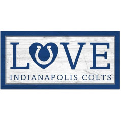 Fan Creations NFL Indianapolis Colts Unisex Indianapolis Colts Mīlestības zīme Team Colt, 6 x 12