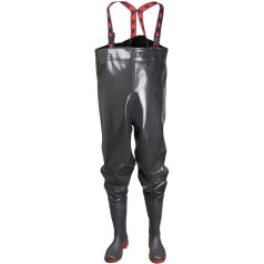 Strong Waders Black with Boots Size 40-47