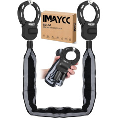 IMAYCC Mini E Scooter Lock, Portability Lock for E Scooter, Anti-Theft Handcuff Lock, Bicycle Lock for Bike, E Scooter, Scooter, Segway, Ninebot, Xiaomi, NIU un Scooter Lock