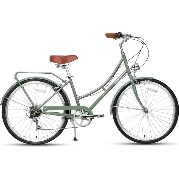 AVASTA hibrīda velosipēds sievietēm sievietēm Viegls 26 collu pilsētas Commuter Comfort Lady Road Bike 6 Speed Vairākas krāsas