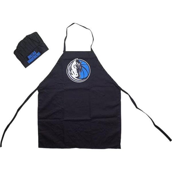 PRO SPECIALTIES GROUP INC Unisex Pieaugušo Dallas Mavericks Cooking priekšauts Dāvanu komplekts NBA Virtuves Black