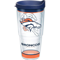 Tervis Tradition NFL Denver Broncos 24oz izolēts krūzītis, caurspīdīgs - Tritan