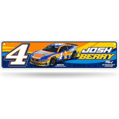 Rico Industries NASCAR Racing Josh Berry #4 Metāla ielas zīme 4x15 collu Home Decor Guļamistaba Birojs Cilvēks Cave