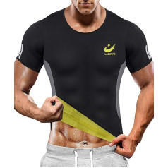 LAZAWG Vīriešu sviedru veste vīriešu T-krekls T-krekls tvertne Top Fitnesa sviedru apģērbs īsām piedurknēm sviedru šorti Vīriešu sporta fitness