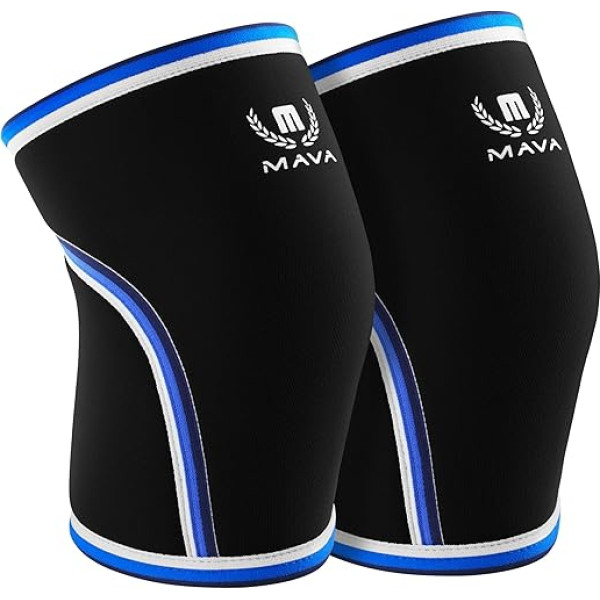 Mava Sports Knee Brace Vīriešiem un Sievietēm - 7mm Neoprēna ceļa kompresijas lencīte Cross Training, Trenažieru zāle, Squats & Svarcelšana