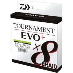 Daiwa Tournament x8 Braid EVO+, 270 m, dzeltens, Pīta aukla