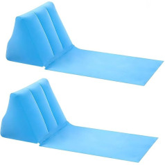 Moovul Piepūšamais pludmales atpūtas krēsls - Flocking Camping Leisure Lounger Back Cushion - Pārnēsājams pludmales atpūtas krēsls zālienam Āra kempingam Piknika ceļojums