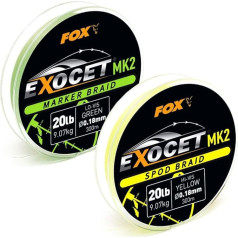 Fox Exocet MK2 Spod Braid 0,18mm 9,07kg 300m dzeltena - Aukla karpu zvejai, Pītas auklas karpu zvejai, Pītas auklas karpu zvejai, Karpu auklas