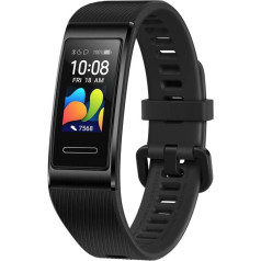 Huawei Band 4 Pro fitnesa aktivitāšu sekotājs (visaptverošs viedpulkstenis, sirdsdarbības un miega monitorings, iebūvēts GPS, krāsains skārienjūtīgs displejs, ūdensizturīgs 5 ATM)