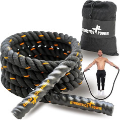 Vingrošana Power Weighted Jump Rope 3lb / 5lb Heavy Battle Rope for Exercise Workout Jump Rope sievietēm un vīriešiem Jump Rope for Gym Home Workout Aerobic Exercise