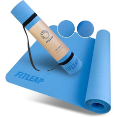 Fitleap Yoga Mat Pro Izgatavots no videi draudzīgām TPE putām.Ļoti neslīdošs, netoksisks, hipoalerģisks un ādai draudzīgs vingrošanas paklājs, fitnesa paklājs, vingrošanas paklājs