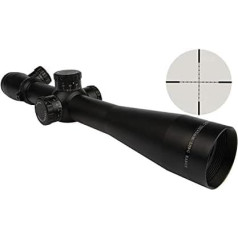 ToopMount Tactical Rifle Scope 3.5 - 10 x 40 mm Airsoft Sniper Rifle Scope Fast Rangefinder Red Illuminated Reticle with Free 20 mm/11 mm Mounting Rings