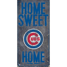 Fan Creations MLB Chicago Cubs Unisex Chicago Cubs Home Sweet Home zīme, komandas krāsa, 6 