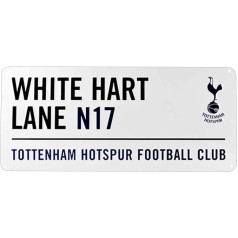 THFC Oficiālā Tottenham futbola White Hart Lane stadiona metāla ielas zīme (40x18cm)