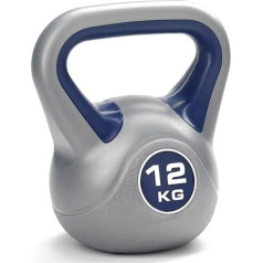 York Fitness Vinyl Kettlebell 12 kg - mājas trenažieru zāles aprīkojums, kas lieliski piemērots kultūrisms Svarcelšana Training Kettleball