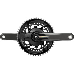 Sram Unisex - Pieaugušo Axs D2 Road Powerm.Spider kloķis, melns, 50/37 Z, 175 mm